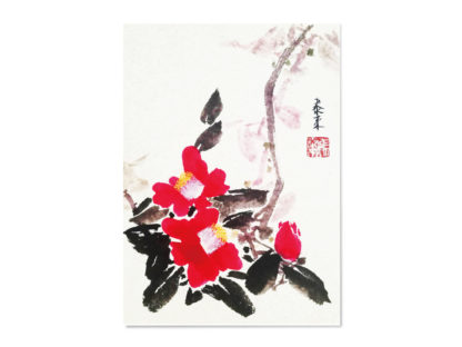 postkarte postcard camellia Kamelie