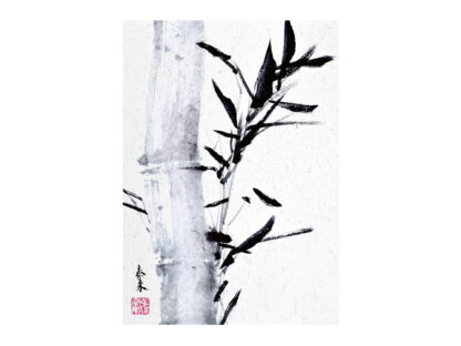 Bambus bamboo Postkarte postcard Tusche Malerei Sumi-e painting chinesische japanische Zeichnung Kunstpostkarten