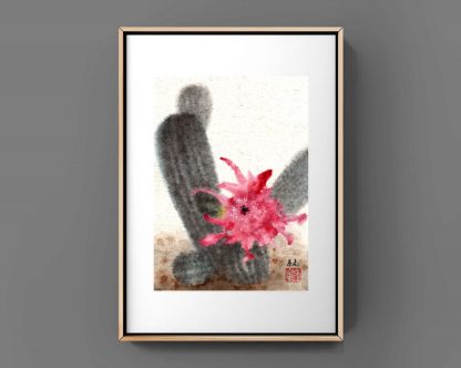 Kaktus cactus sumie painting chinesische japanische Tusche Malerei janpanises chinese ink painting 仙人掌