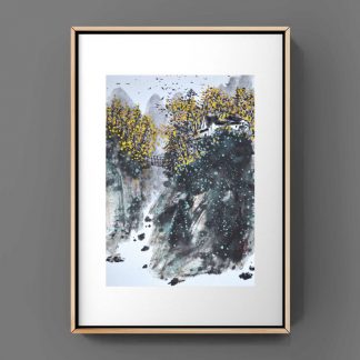 Landschaft landscape sumie painting chinesische japanische Tusche Malerei janpanises chinese ink painting 荷花lotus lotos sumie painting chinesische japanische Tusche Malerei janpanises chinese ink painting 水墨山水