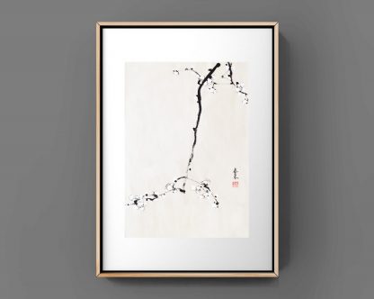 pflaumen plum sumie painting chinesische japanische Tusche Malerei janpanises chinese ink painting 梅花