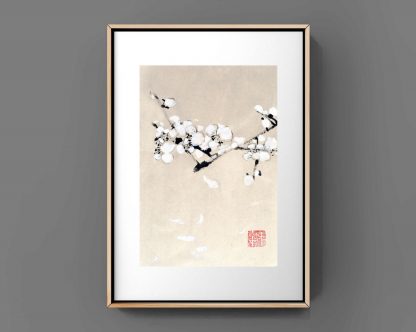 pflaumen plum sumie painting chinesische japanische Tusche Malerei janpanises chinese ink painting 梅花