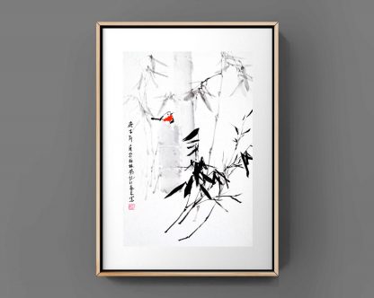 bamboo Bambus sumie painting chinesische japanische Tusche Malerei janpanises chinese ink painting 竹子