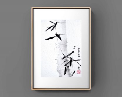 bamboo Bambus sumie painting chinesische japanische Tusche Malerei janpanises chinese ink painting 竹子