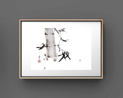 bamboo Bambus sumie painting chinesische japanische Tusche Malerei janpanises chinese ink painting 竹子