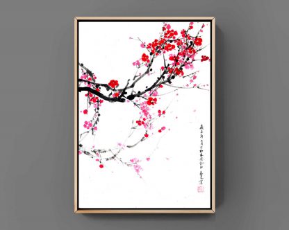 pflaumen plum sumie painting chinesische japanische Tusche Malerei janpanises chinese ink painting 梅花