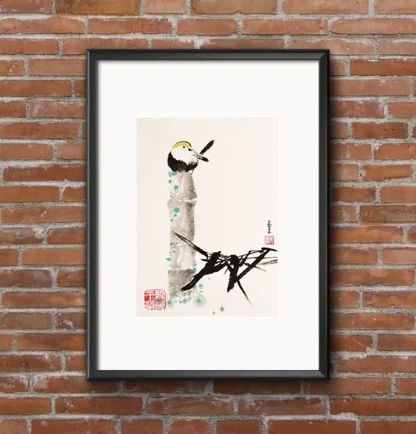 bambus bamboo painting vogel bird tusche malerei sumi-e painting tusche Zeichnen tinte zeichnung wand dekoration wandkunst Büro dekoration wohn decoration blumen zeichnen landscape painting landschaft malerei tier zeichnen