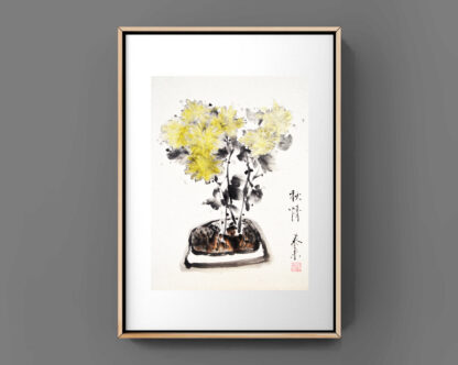 菊花 Chrysantheme chrysanthemum daisy Tusche Malerei Sumi-e painting chinesische japanische Kunstpostkarten sumie painting chinesische japanische Tusche Malerei janpanises chinese ink painting sumie painting chinesische japanische Tusche Malerei janpanises chinese ink painting 花鳥水墨 フリーハンドの風景とインク 자자유형 풍경과 잉크