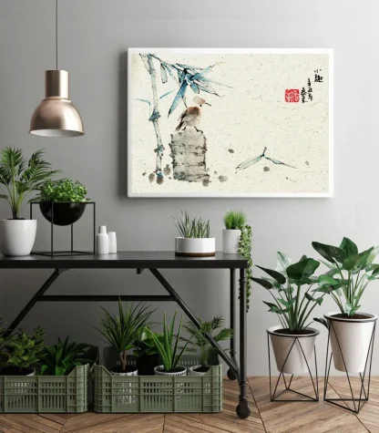 Vogel zeichneng bird painting tusche malerei sumi-e painting tusche Zeichnen tinte zeichnung wand dekoration wandkunst Büro dekoration wohn decoration blumen zeichnen landscape painting landschaft malerei tier zeichnen