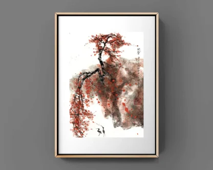 landscape painting tusche malerei sumi-e painting tusche Zeichnen tinte zeichnung wand dekoration wandkunst Büro dekoration wohn decoration blumen zeichnen landscape painting landschaft malerei tier zeichnen