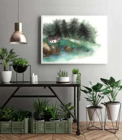 landscape painting tusche malerei sumi-e painting tusche Zeichnen tinte zeichnung wand dekoration wandkunst Büro dekoration wohn decoration blumen zeichnen landscape painting landschaft malerei tier zeichnen