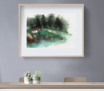 landscape painting tusche malerei sumi-e painting tusche Zeichnen tinte zeichnung wand dekoration wandkunst Büro dekoration wohn decoration blumen zeichnen landscape painting landschaft malerei tier zeichnen