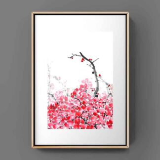 Pflaume Blumen zeichneng plum flower painting tusche malerei sumi-e painting tusche Zeichnen tinte zeichnung wand dekoration wandkunst Büro dekoration wohn decoration blumen zeichnen landscape painting landschaft malerei tier zeichnen