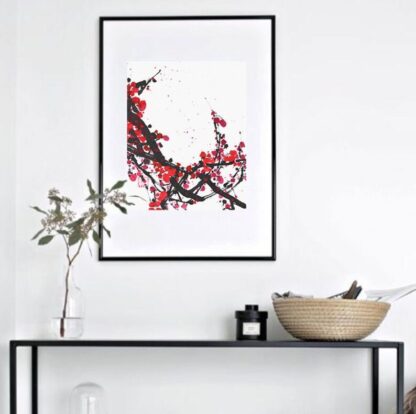 Pflaume Blumen zeichneng plum flower painting tusche malerei sumi-e painting tusche Zeichnen tinte zeichnung wand dekoration wandkunst Büro dekoration wohn decoration blumen zeichnen landscape painting landschaft malerei tier zeichnen