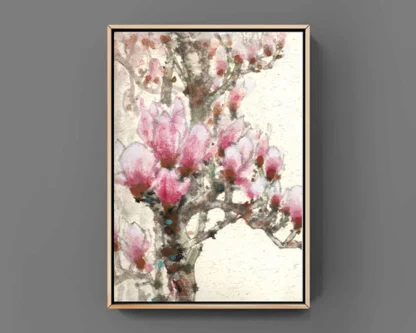 Magnolie flower zeichnen tusche malerei sumi-e painting tusche Zeichnen tinte zeichnung wand dekoration wandkunst Büro dekoration wohn decoration blumen zeichnen landscape painting landschaft malerei tier zeichnen