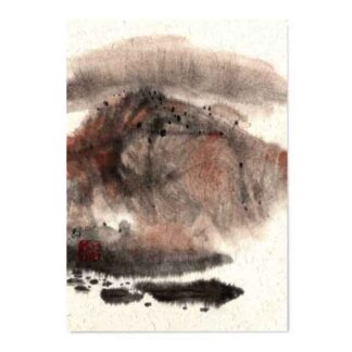 Postkarte Landschaft Tusche Malerei Sumi-e painting chinesische japanische Kunstpostkarten