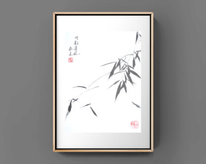 Bamboo painting wall art home deco office deco chinese painting japan sumie painting Bambus chinesische Tusche Malerei Heim Haus Büro Deko Wand Kunst 墨竹 画竹 竹子